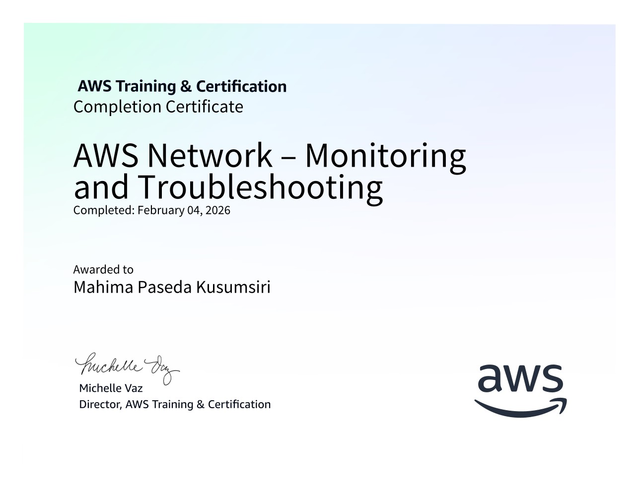 AWS Network - Monitoring and Troubleshooting